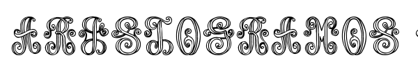 Aristogramos Chernow font preview